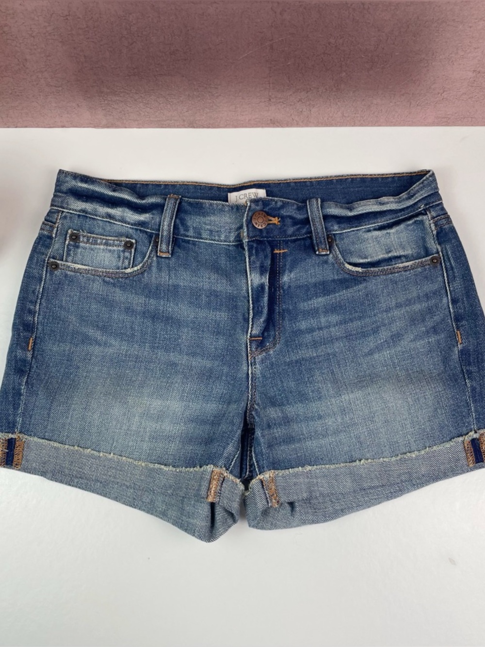J. Crew Blue Denim Jean Shorts Women Size 24 Casual